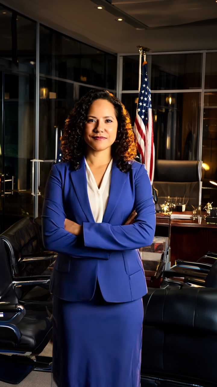 Illustrative photograph of a business professional in a suit