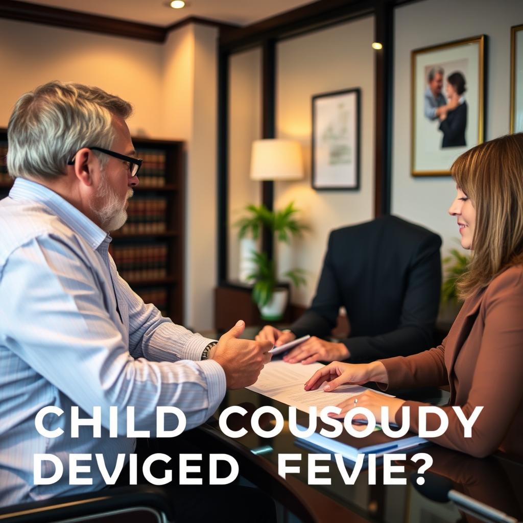 How is child custody decided in Falls Church